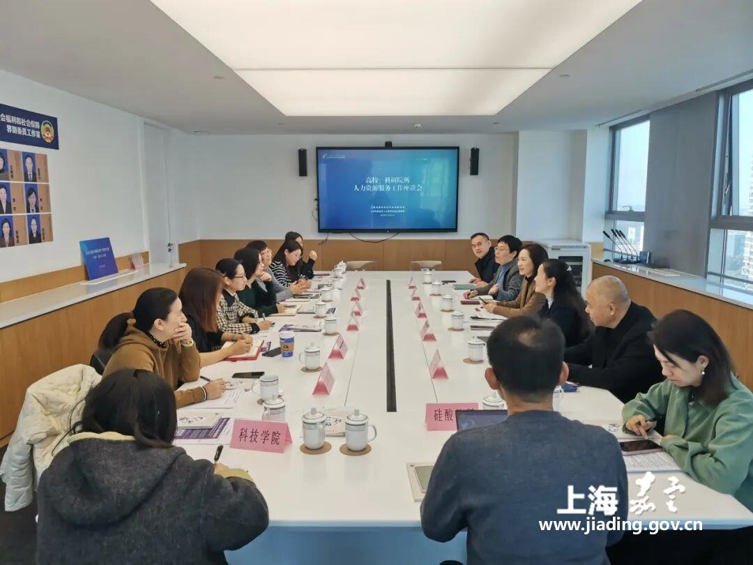 嘉定区召开驻区高校科研院所人力资源服务座谈会